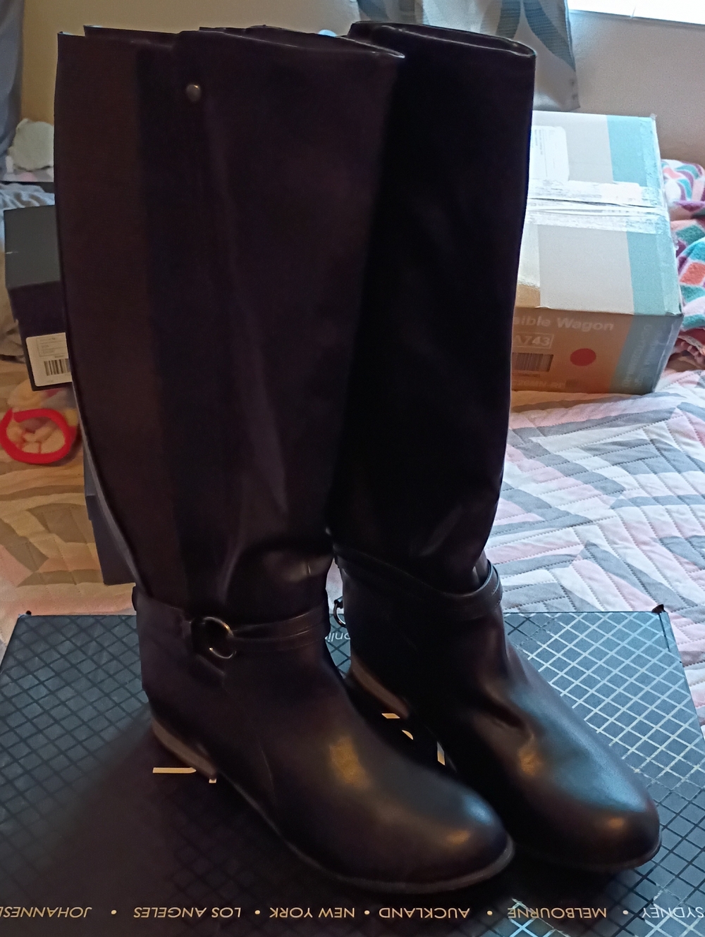 City Chic Black Over-the-Knee Riding Boots